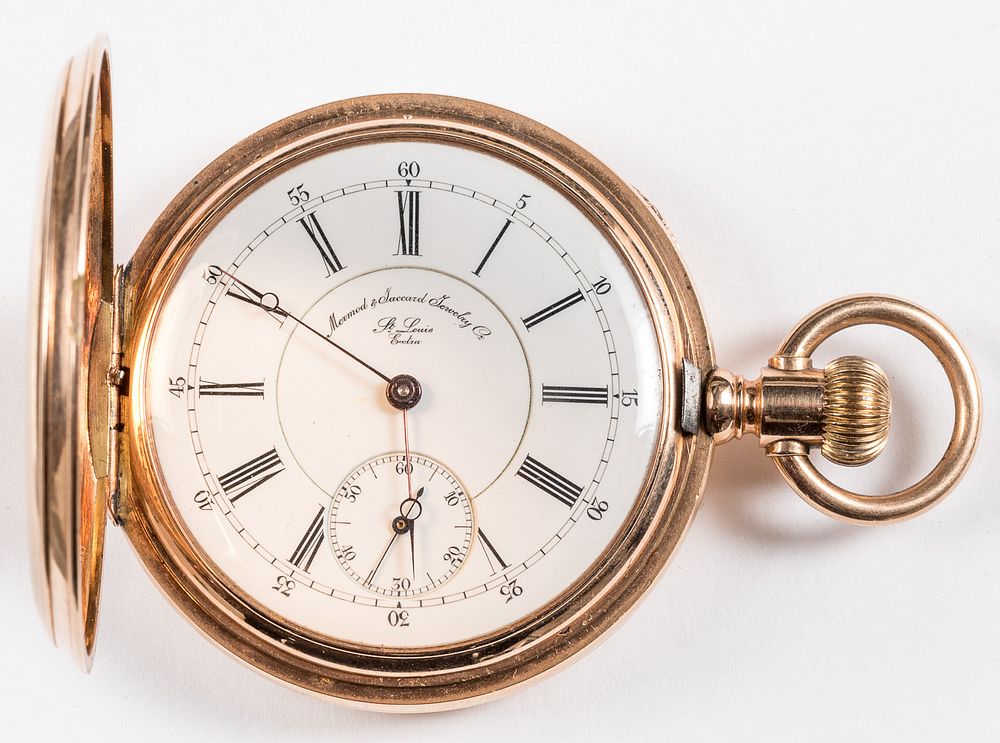 Appraisal: Mermod Jaccard K gold pocket watch Mermod Jaccard St Louis