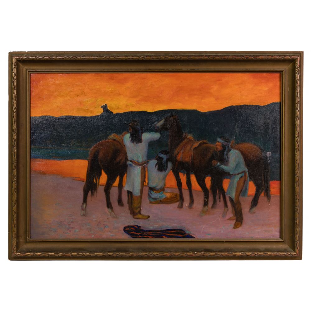 Appraisal: UNKNOWN ARTIST AMERICAN TH CENTURY OIL ON CANVASUndated unsigned Southwestern