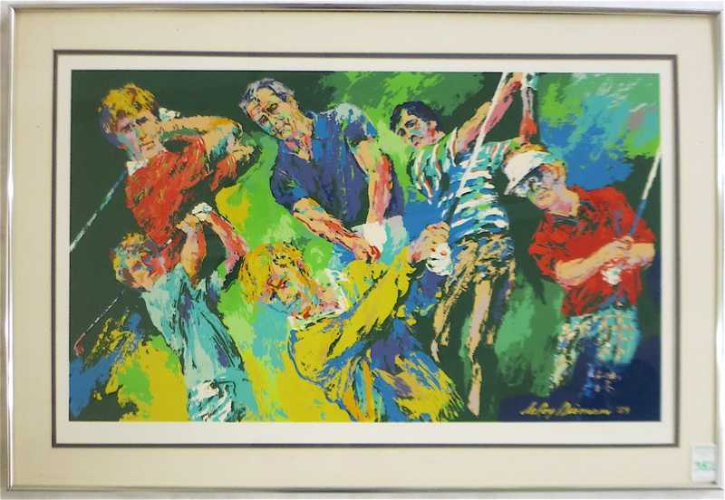 Appraisal: LEROY NEIMAN SERIGRAPH American born Golf Winners circa Image measures