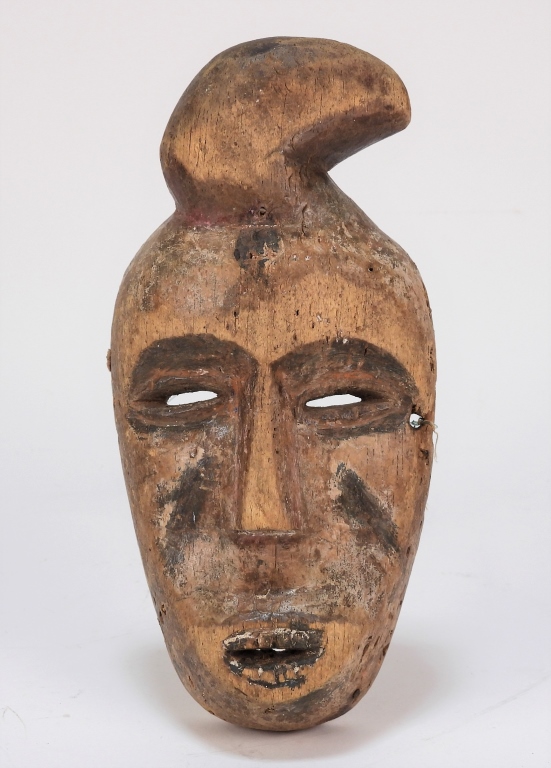 Appraisal: AFRICAN IBIBIO TRIBE EKPO SOCIETY WOOD MASK AfricaEarly th CenturyFigural