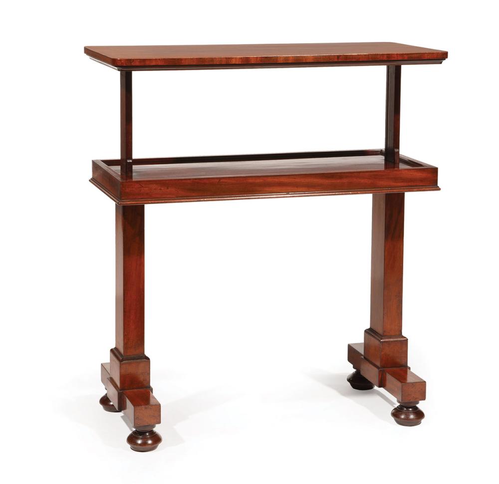 Appraisal: William IV Mahogany Metamorphic Serving Table early-to-mid th c lifting