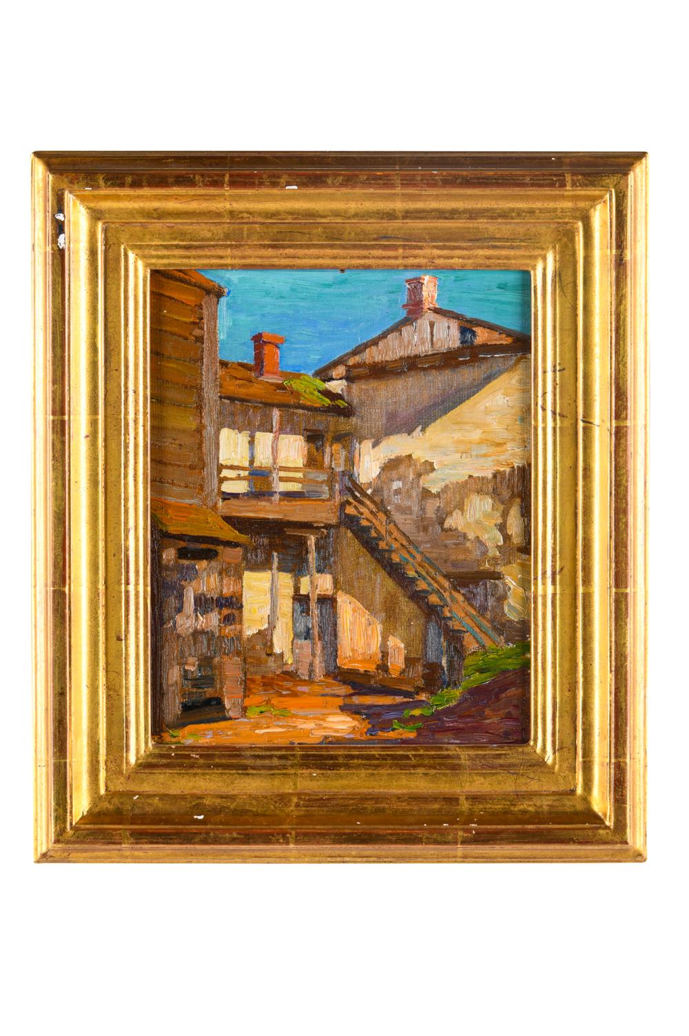 Appraisal: ROBERT LOUIS STEVENSON HOUSE CARMEL CAoil on board titled verso