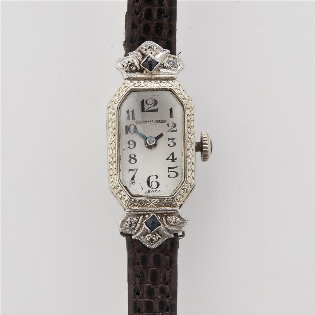 Appraisal: JAEGER LECOULTRE - A lady's wrist watch the canted white