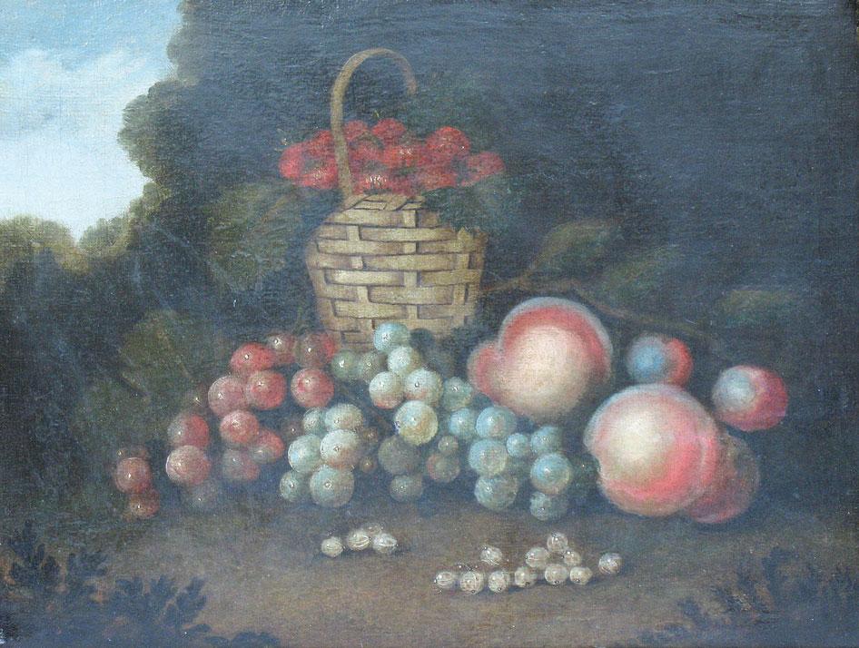 Appraisal: ATTRIBUTED TO WILLIAM SARTORIUS A basket of fruit and other