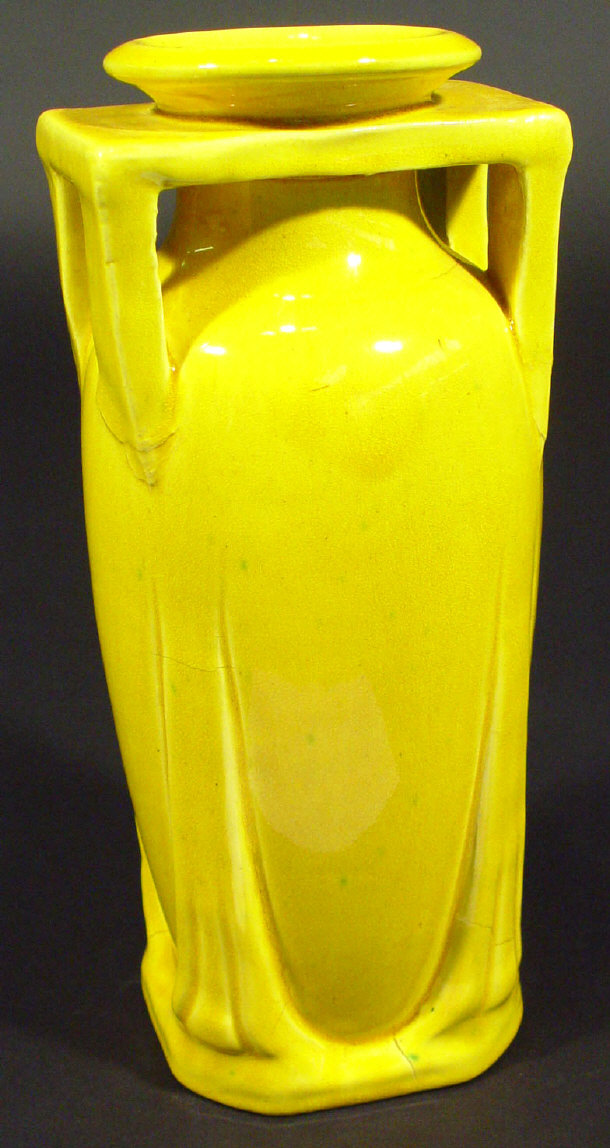 Appraisal: Teco style Arts and Crafts pottery vase decorated with a