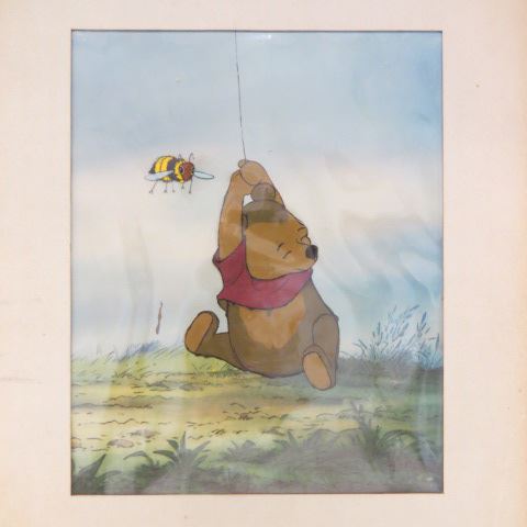 Appraisal: Vintage Walt Disney Cel Winnie the Pooh approx x a