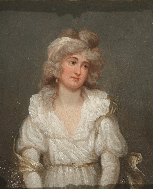 Appraisal: SIR WILLIAM BEECHEY - 'Mrs Fitzherbert' inscribed verso oils on