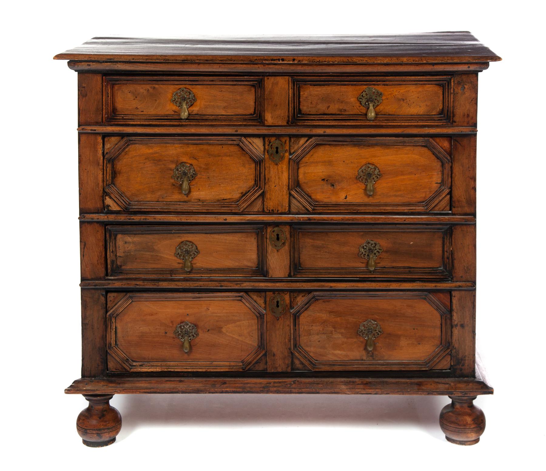 Appraisal: ENGLISH WILLIAM AND MARY CHEST OF DRAWERS Early th century