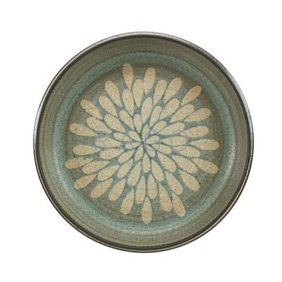 Appraisal: HARRISON McINTOSH Stoneware charger Condition Report