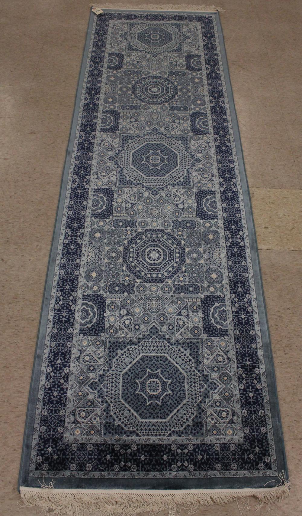 Appraisal: HAND KNOTTED TURKISH 'BAMBOO SILK' AREA RUG overall geometric design