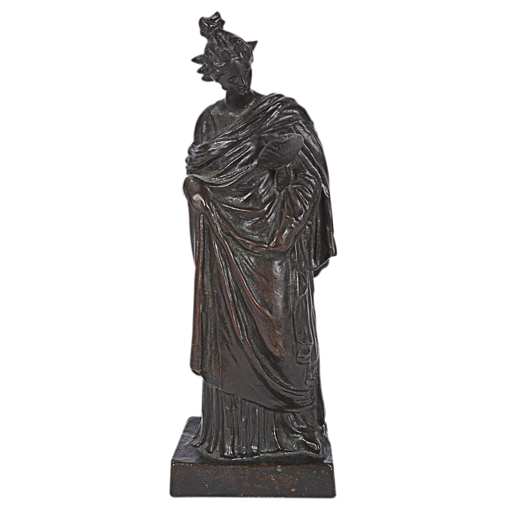 Appraisal: Continental Bronze Figure of a Classical Maiden th Century With