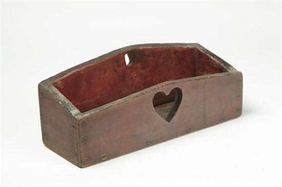 Appraisal: HANGING BOX American nd half- th century Pine box with