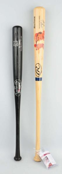 Appraisal: Philadelphia Phillies related bats One is an autographed Big Stick