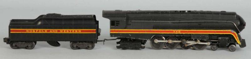 Appraisal: Lionel Norfolk Western Locomotive Tender Description Post-war O-gauge Includes a