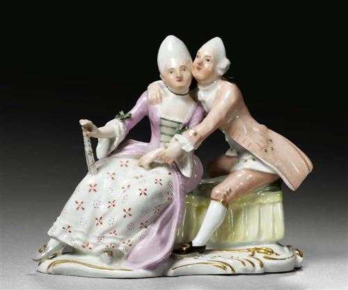 Appraisal: PAIR OF LOVERS F rstenberg circa Model by Anton Carl