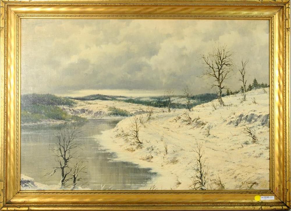 Appraisal: Walter Koeniger Winter Landscape O C Walter Koeniger American German