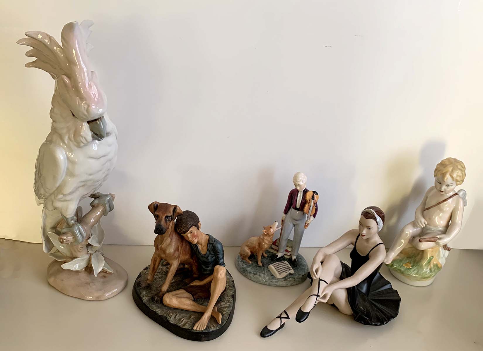 Appraisal: PC ROYAL DUX ROYAL DOULTON FIGURES Comprising - Large Royal