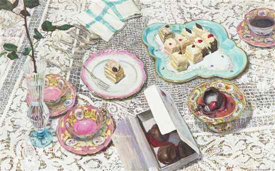 Appraisal: Alicia Czechowski American b Desserts gouache on paper singed Alicia