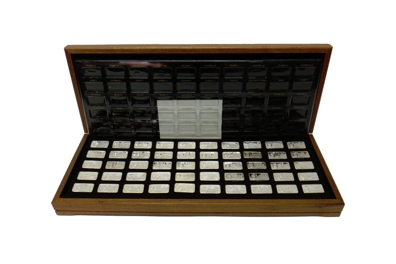 Appraisal: A set of fifty silver rectangular ingots depicting One Thousand