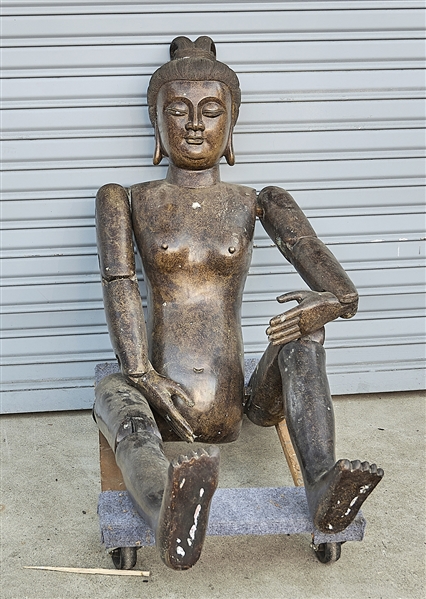 Appraisal: Chinese bronze mannequin figure x x as pictured approx Condition