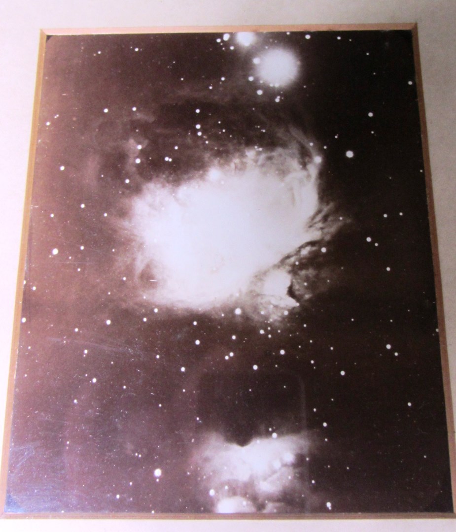 Appraisal: STELLAR PHOTOGRAPHY - two th century framed photographs 'Andromeda Nebula'