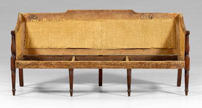 Appraisal: Philadelphia Federal mahogany sofa yellow pine sycamore and other mixed