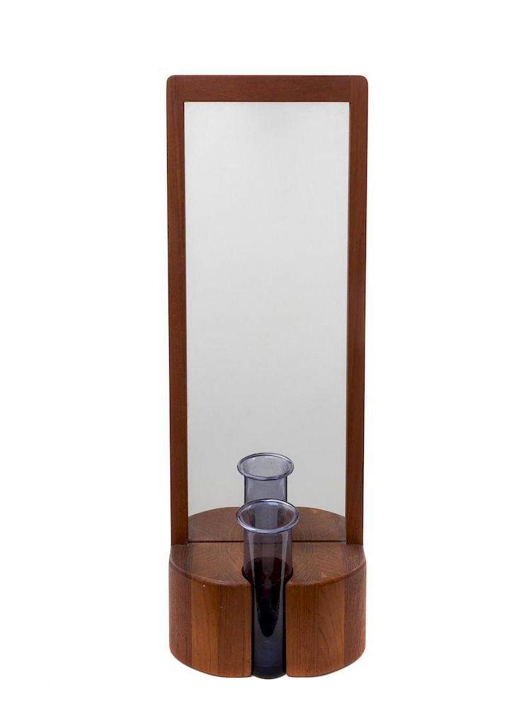 Appraisal: Randers Mobelfabrik Denmark Mid th Century Teak Framed Mirror with