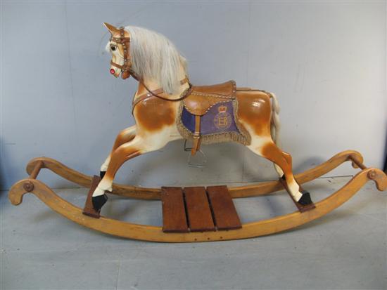 Appraisal: th century Rocking horse produced as a replica of one