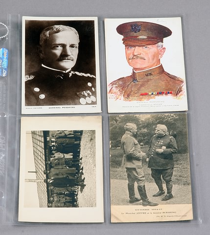 Appraisal: postcards of General Pershing