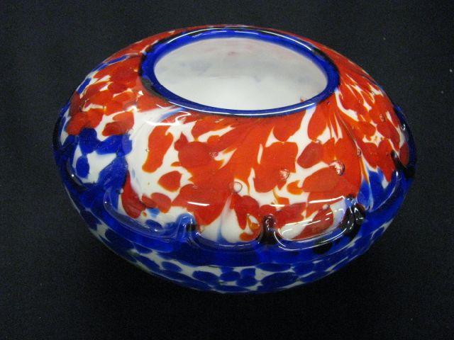 Appraisal: Italian Art Glass Vase red white blue