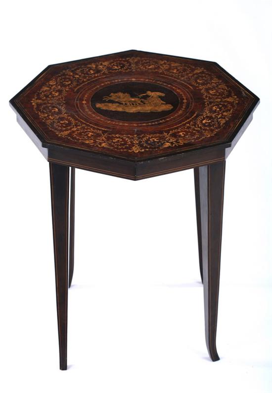 Appraisal: NEOCLASSICAL STYLE INLAID LOW TABLE late th early th century