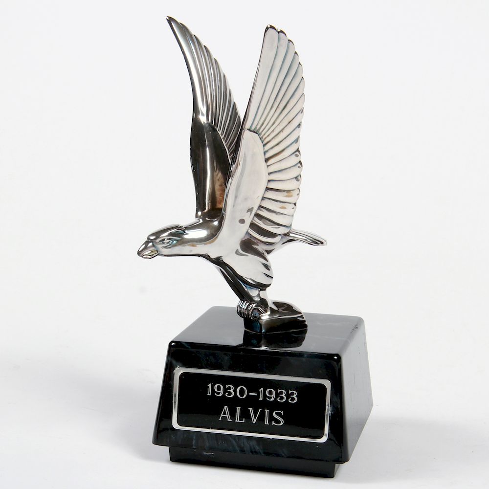 Appraisal: Alvis Mascot Hood Ornament - - An Alvis stylized silve