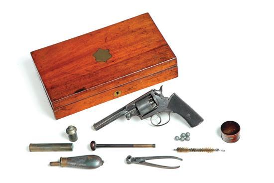 Appraisal: CASED MARKS-WINCHESTER PERCUSSION DOUBLE ACTION REVOLVER England th century Webley