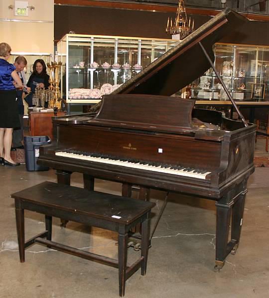 Appraisal: A Steinway mahogany player piano mid th century with DVO-art