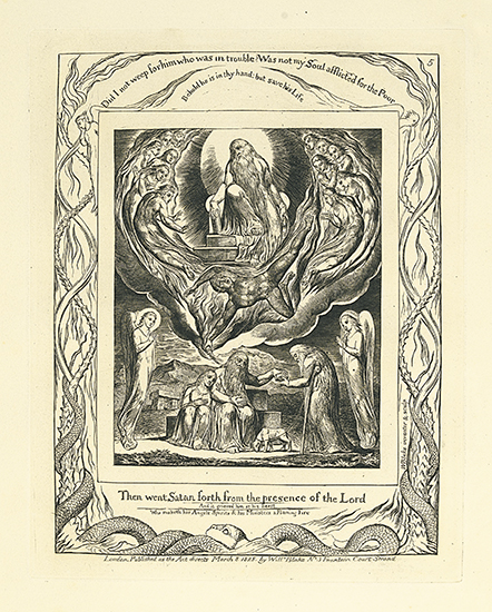 Appraisal: WILLIAM BLAKE Then went Satan forth from the presence of