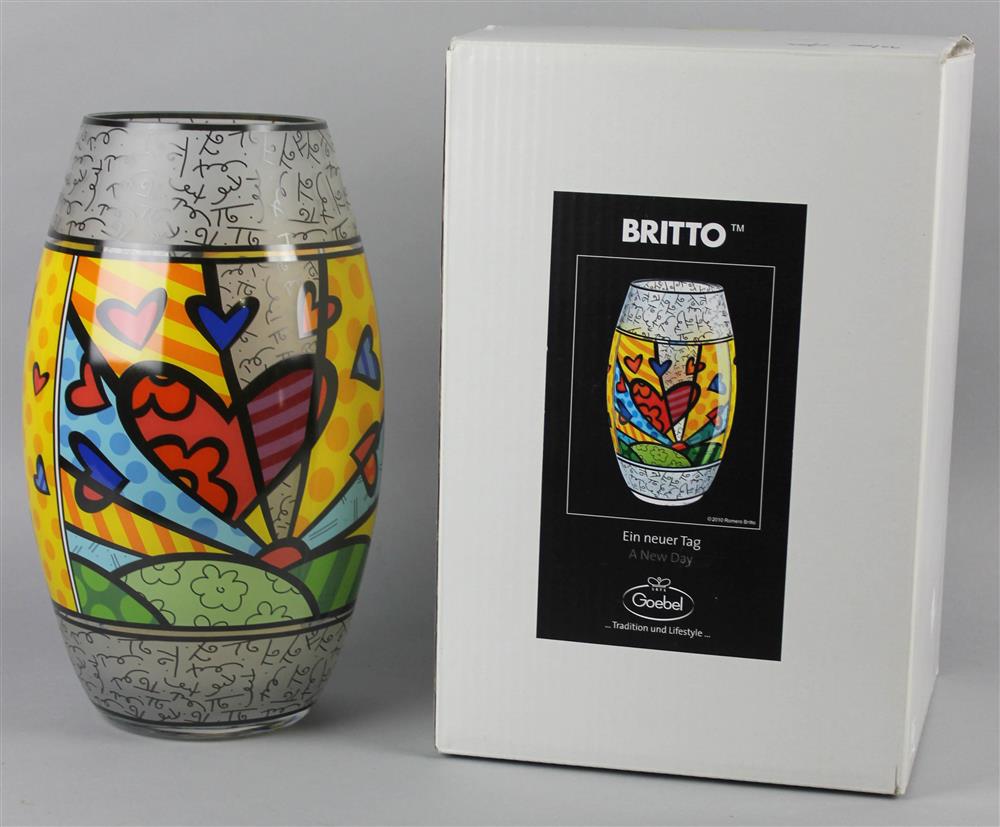 Appraisal: COLLECTION OF ROMERO BRITTO ITEMS to include Goebel A New