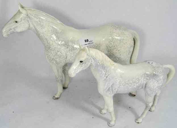 Appraisal: Sylvac Model ofn a large Grey Horse and a smaller