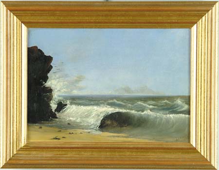 Appraisal: JOHN APPLETON BROWN American - CRASHING WAVE ON BEACH Oil