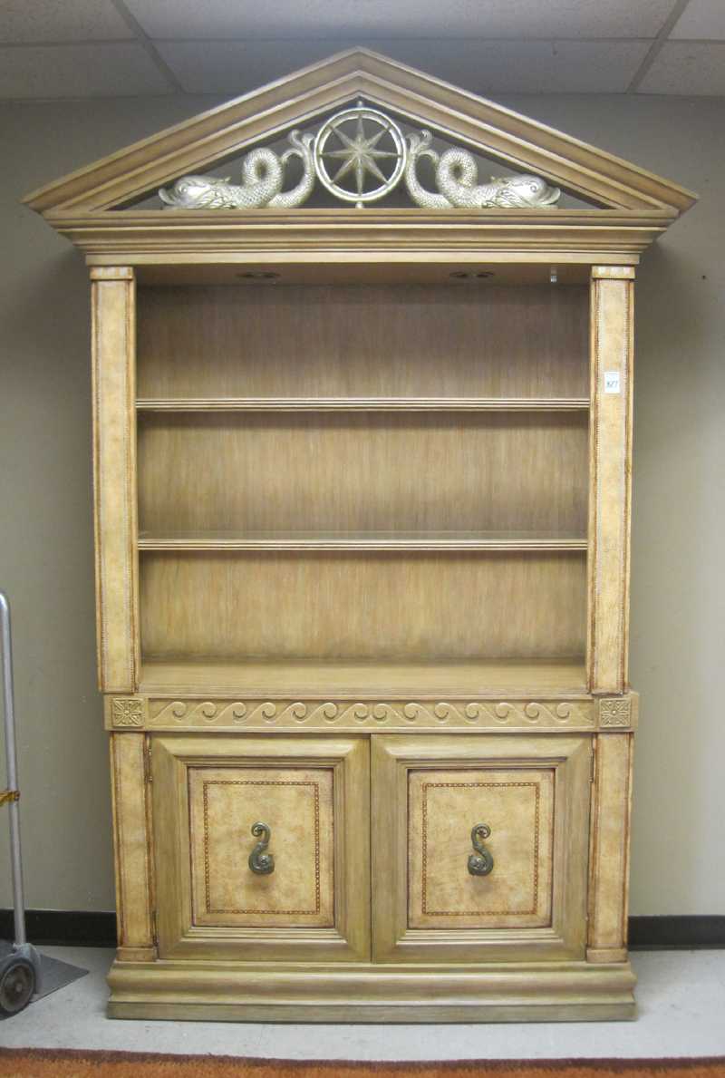 Appraisal: NEOCLASSICAL STYLE DISPLAY CABINET ON CABINET made in the Philippines