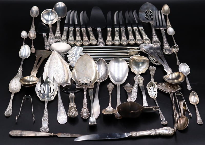 Appraisal: STERLING ASSORTED GROUPING OF STERLING FLATWARE and Serving Pieces Including