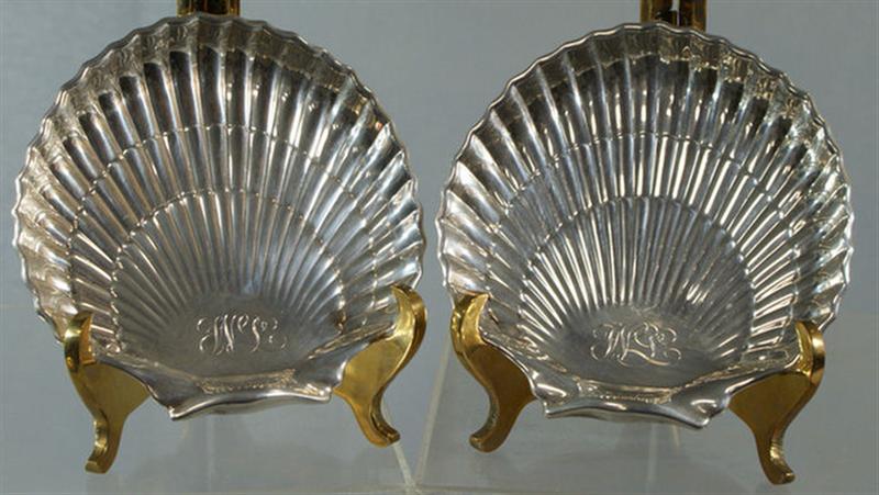 Appraisal: Pr Gorham sterling shell dishes 'd mono retailed by JE