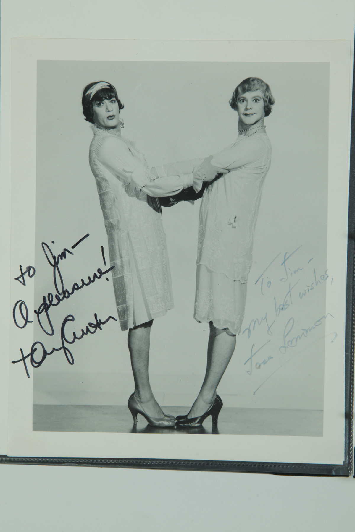 Appraisal: COLLECTION OF SOME LIKE IT HOT AUTOGRAPHS Twentieth century Collection