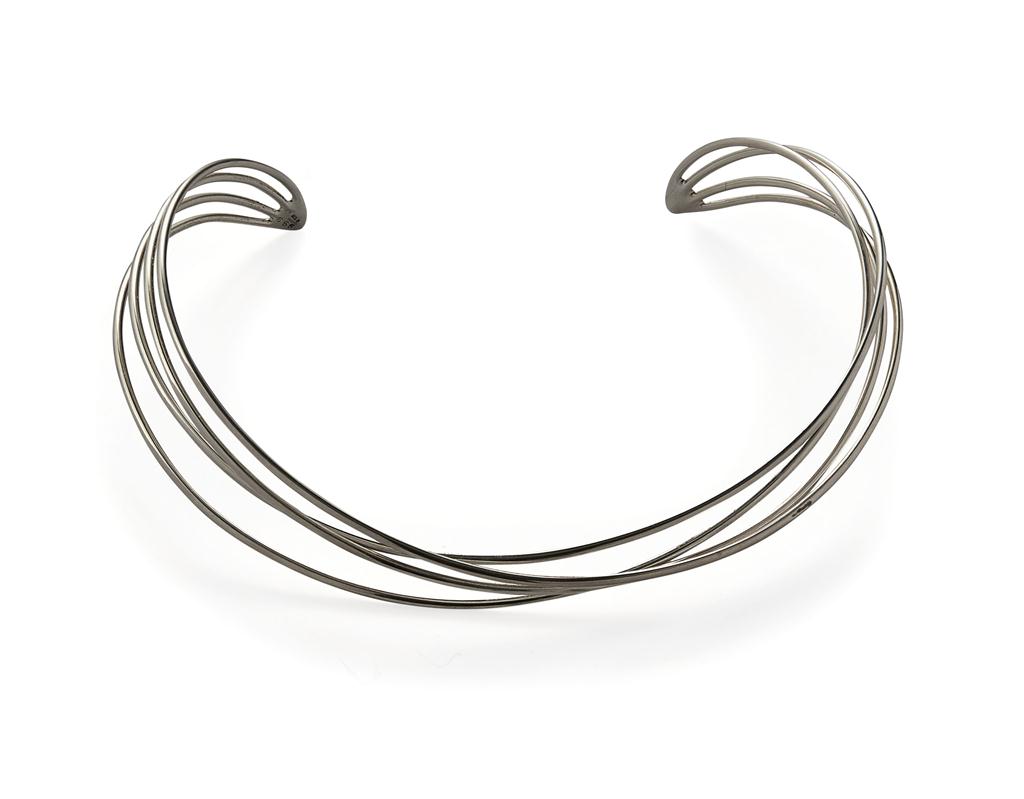 Appraisal: REGITZE OVERGAARD B FOR GEORG JENSEN 'INFINITY' SILVER TORQUE NECKLACE