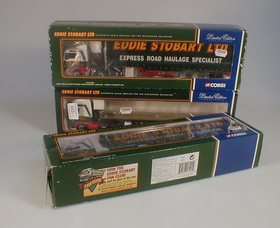 Appraisal: Three Boxed Eddie Stobbart vehicles CC CC CC