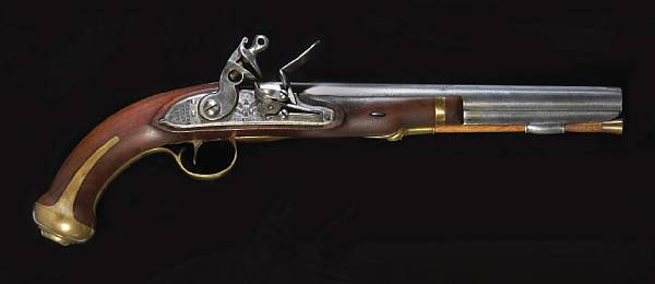 Appraisal: A U S Model Harpers Ferry flintlock martial pistoldated Serial