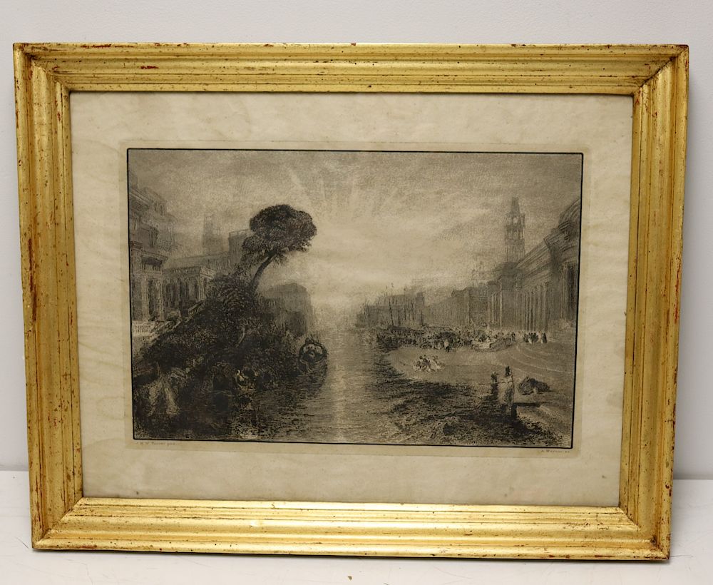 Appraisal: J M W Turner Framed Print From a Westchester storage