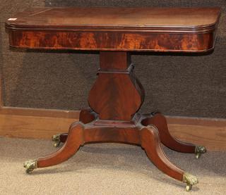 Appraisal: English Regency games table th Century having a flip top