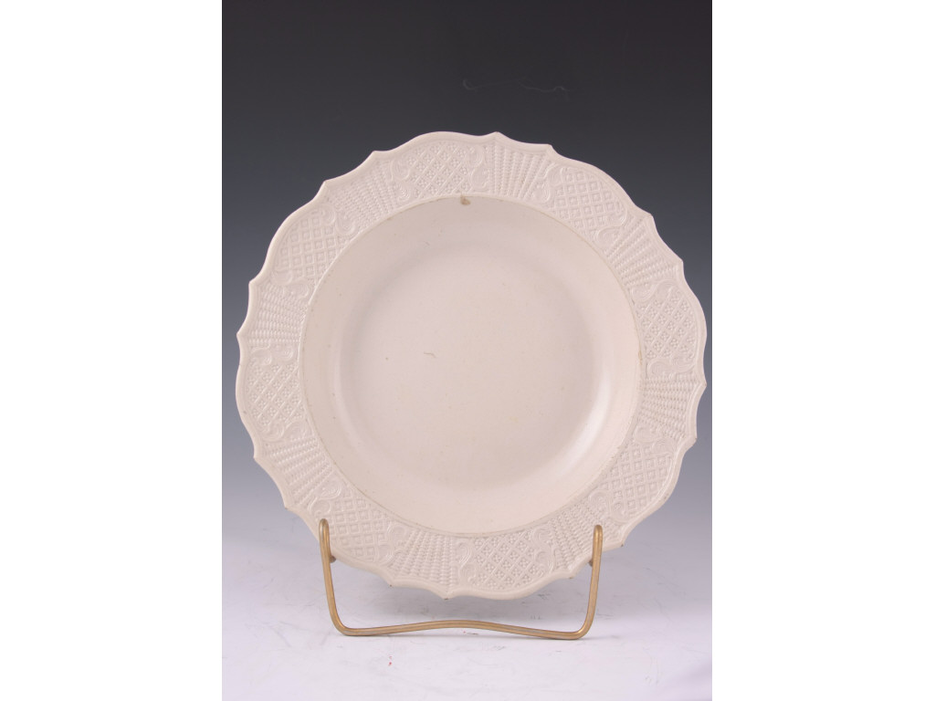 Appraisal: Staffordshire Salt Glazed Plate stoneware attributed to Aaron Wood ca