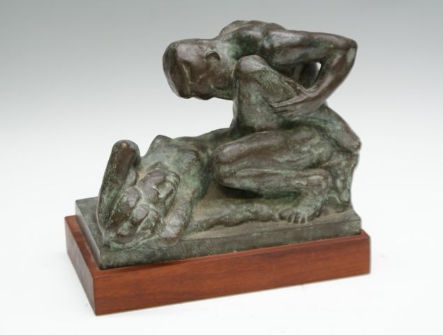 Appraisal: Barbara Tribe - Lovers bronze inscribed 'Barbara Tribe A C