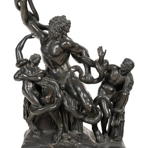 Appraisal: An Italian Bronze Figure of Laoco n and His Sons